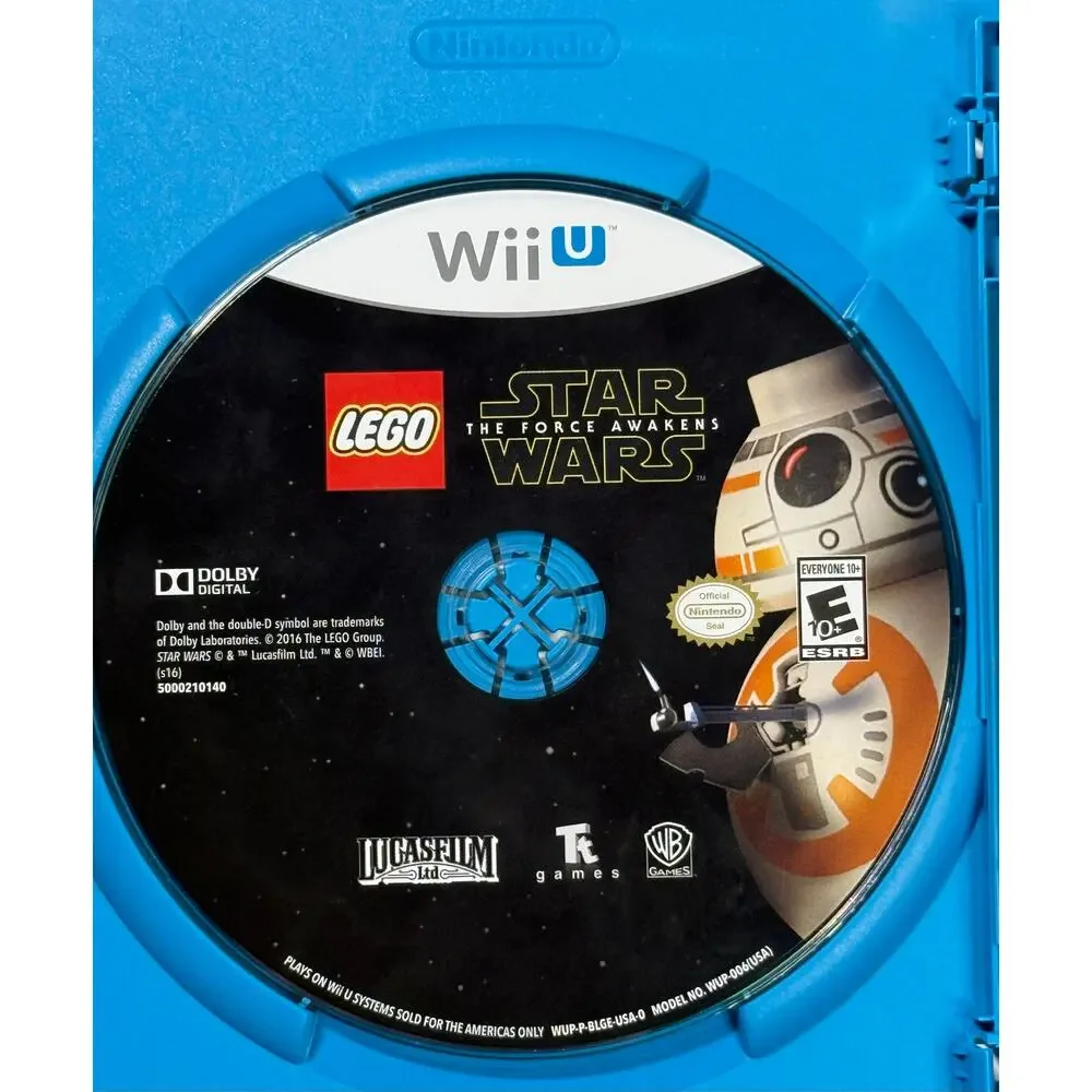 LEGO Star Wars Force Awakens Nintendo Wii U Complete Game CIB Tested